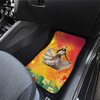 Woman Polynesian Tattoos Car Mats Tropical Flower - Vibrant Hot Color LT03 - Polynesian Pride
