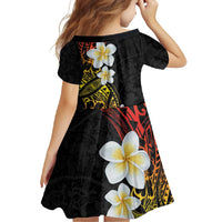 Plumeria Family Matching Off Shoulder Maxi Dress and Hawaiian Shirt Polynesian Tribal Frangipani Sunset LT03 - Polynesian Pride