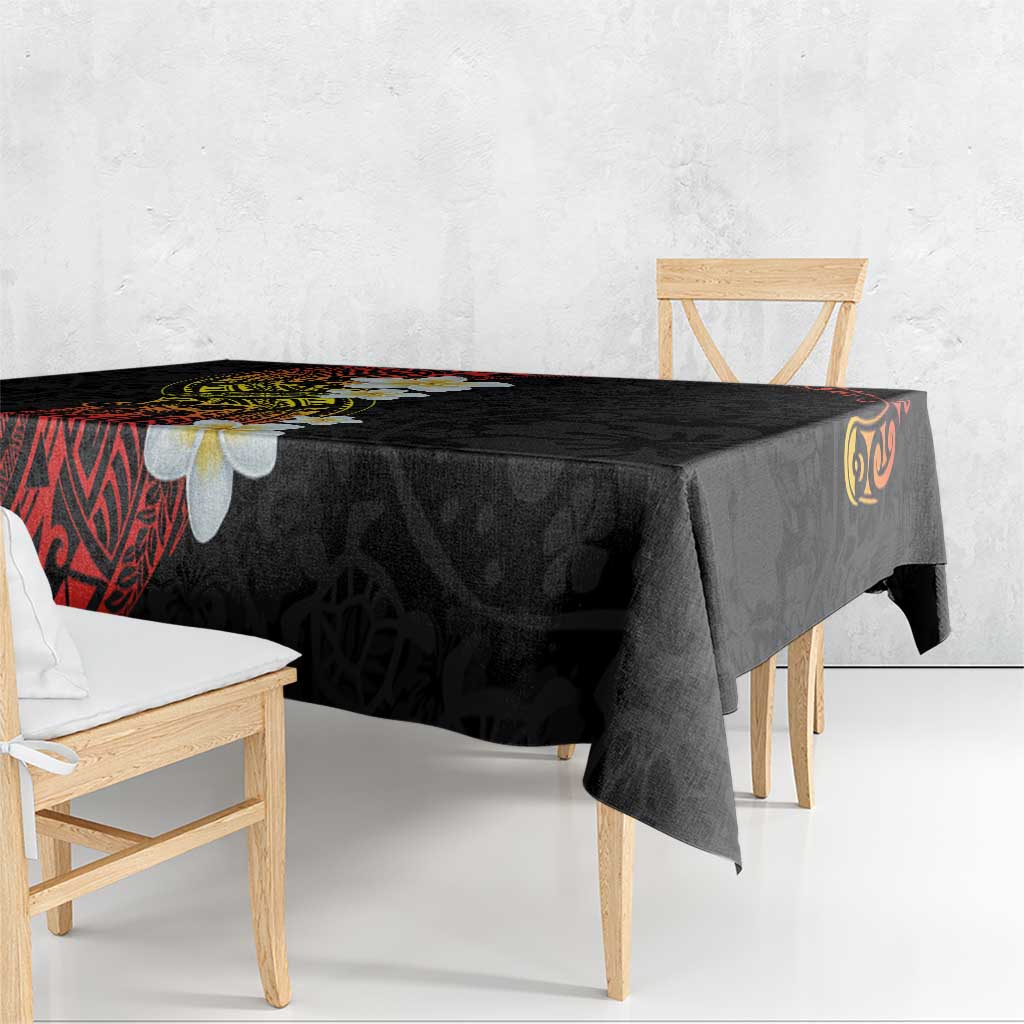 Plumeria Tablecloth Polynesian Tribal Frangipani Sunset