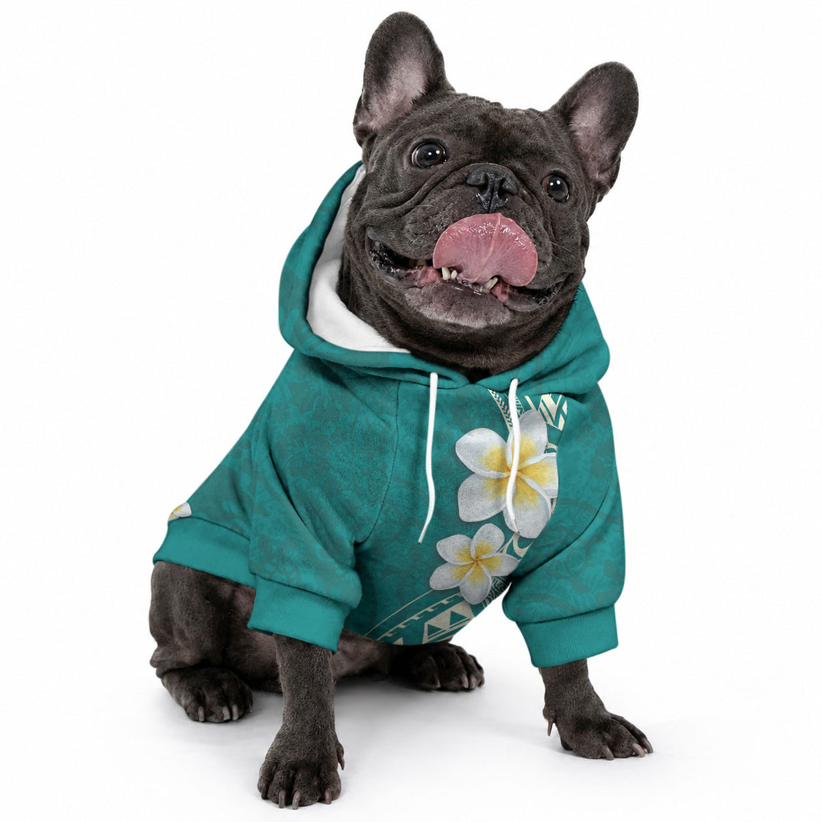 Plumeria Pet Hoodie LT03 - Polynesian Pride