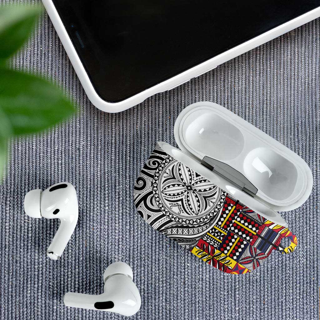 Niue Hiapo and Maori Decoration Tattoos AirPods Case LT03 - Polynesian Pride