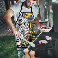 Niue Hiapo and Maori Decoration Tattoos Apron - Polynesian Pride
