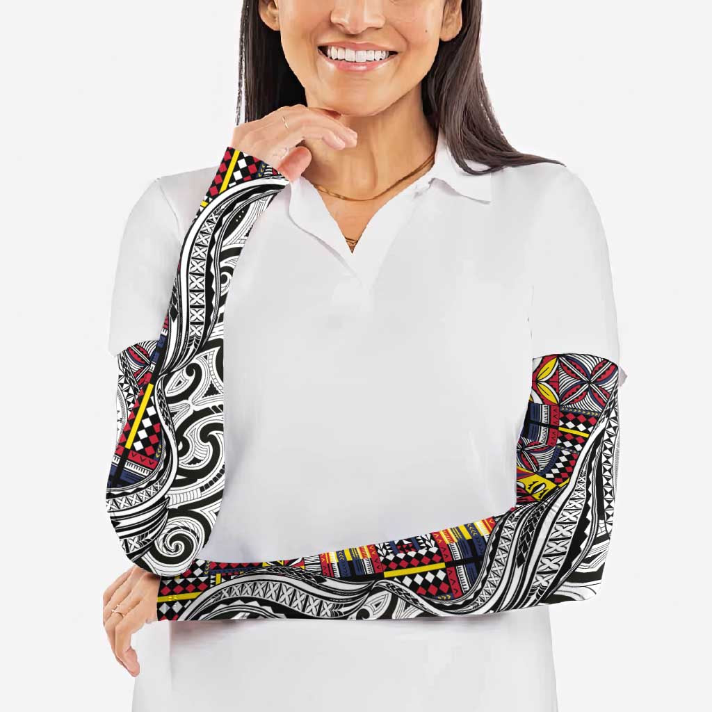Niue Hiapo and Maori Decoration Tattoos Arm Sleeves - Polynesian Pride
