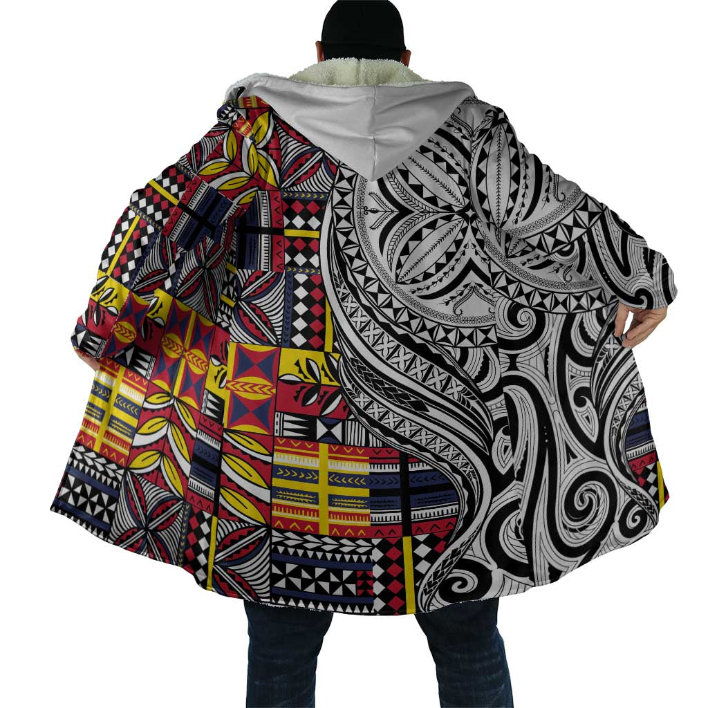 Niue Hiapo and Maori Decoration Tattoos Cloak LT03 - Polynesian Pride