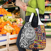 Niue Hiapo and Maori Decoration Tattoos Grocery Bag LT03 - Polynesian Pride