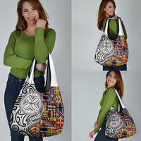 Niue Hiapo and Maori Decoration Tattoos Grocery Bag LT03 - Polynesian Pride