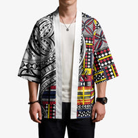 Niue Hiapo and Maori Decoration Tattoos Kimono LT03 - Polynesian Pride