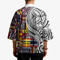 Niue Hiapo and Maori Decoration Tattoos Kimono LT03 - Polynesian Pride