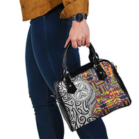 Niue Hiapo and Maori Decoration Tattoos Shoulder Handbag - Polynesian Pride