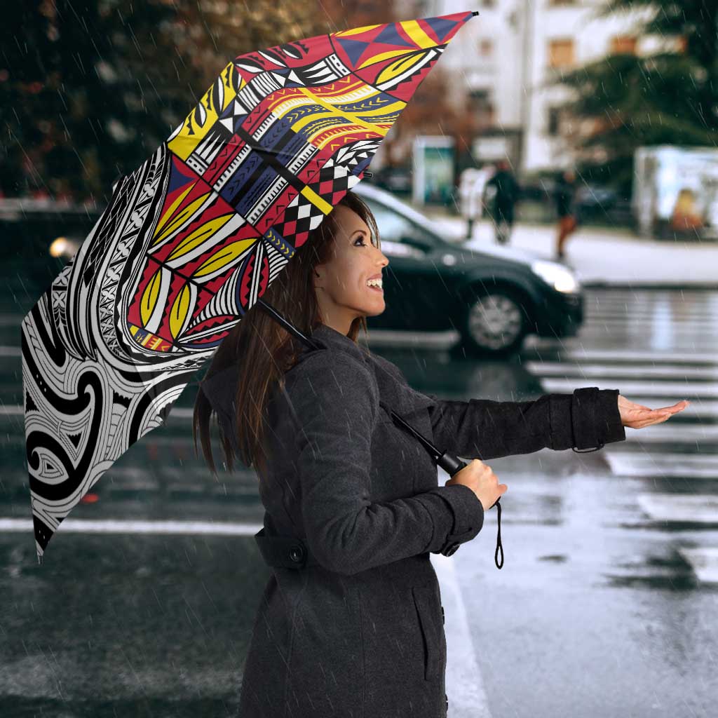 Niue Hiapo and Maori Decoration Tattoos Umbrella LT03 - Polynesian Pride