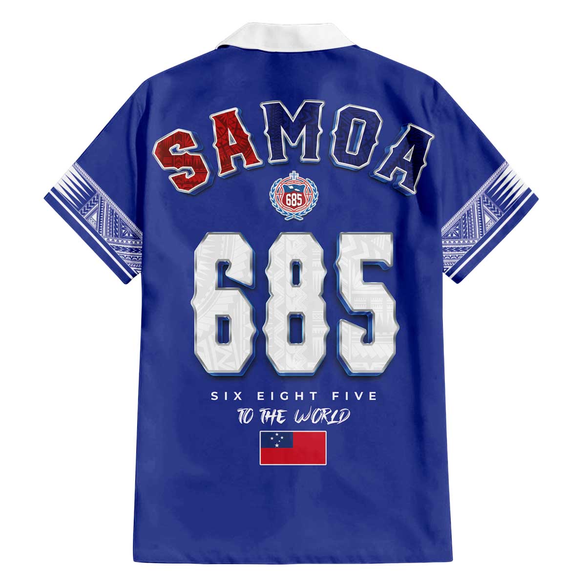 Toa Samoa Rugby Family Matching Off The Shoulder Long Sleeve Dress and Hawaiian Shirt Six Eight Five to The World LT03 - Polynesian Pride