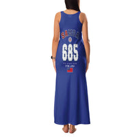Toa Samoa Rugby Family Matching Tank Maxi Dress and Hawaiian Shirt Six Eight Five to The World LT03 - Polynesian Pride