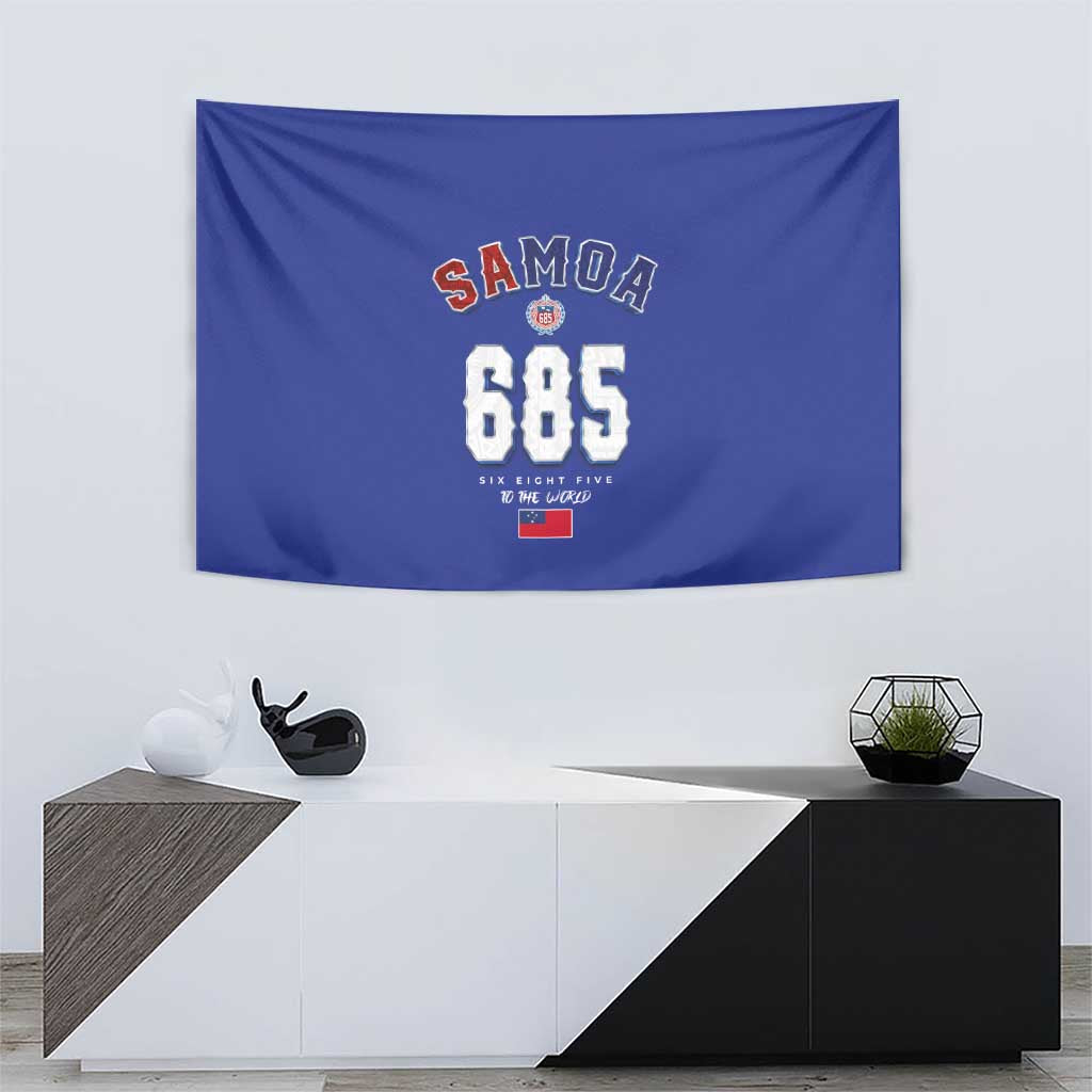 Toa Samoa Rugby Tapestry Six Eight Five to The World