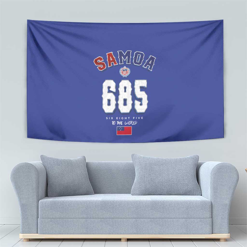 Toa Samoa Rugby Tapestry Six Eight Five to The World