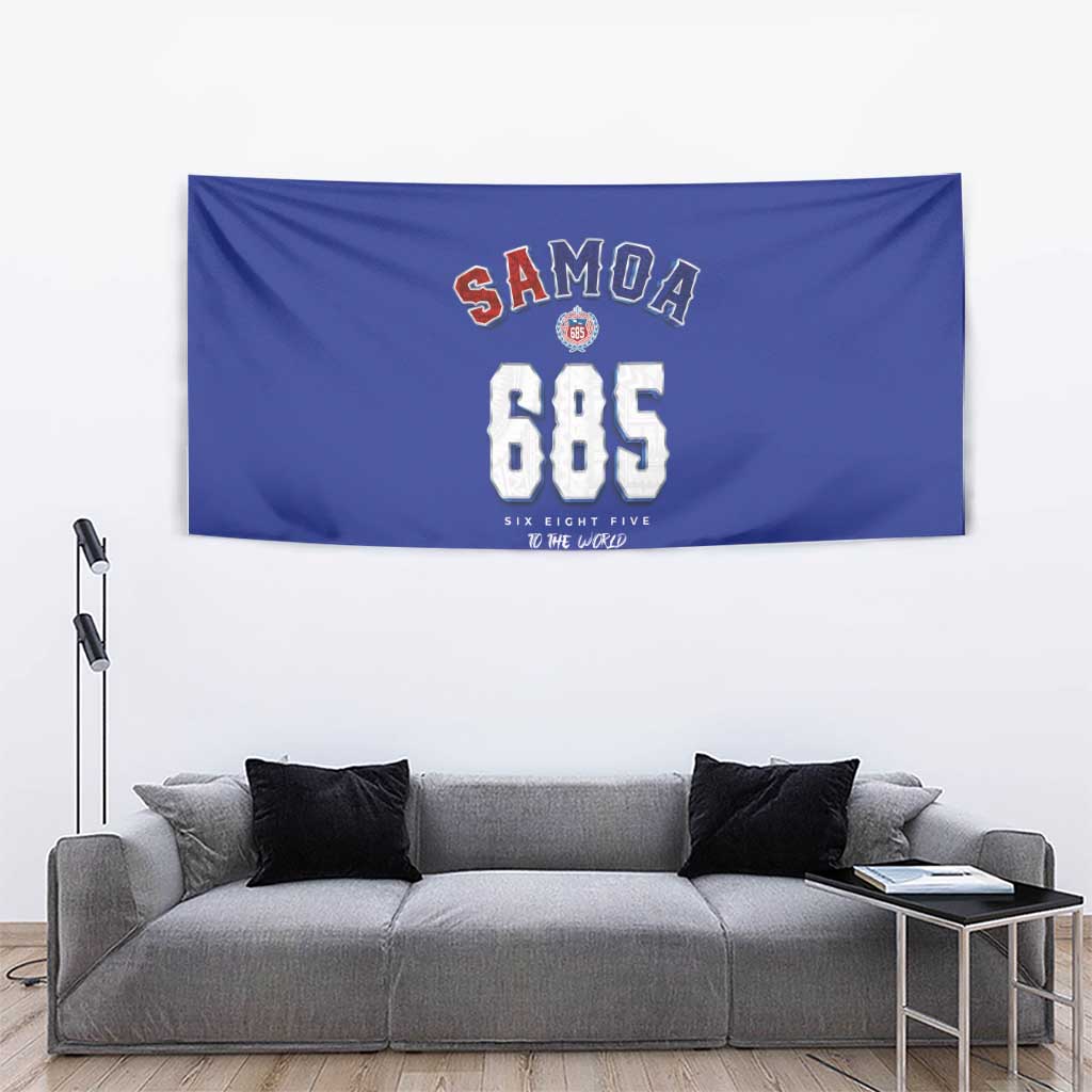 Toa Samoa Rugby Tapestry Six Eight Five to The World