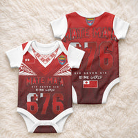Mate Ma'a Tonga Rugby Baby Onesie Six Seven Six to The World LT03 - Polynesian Pride