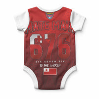 Mate Ma'a Tonga Rugby Baby Onesie Six Seven Six to The World LT03 - Polynesian Pride