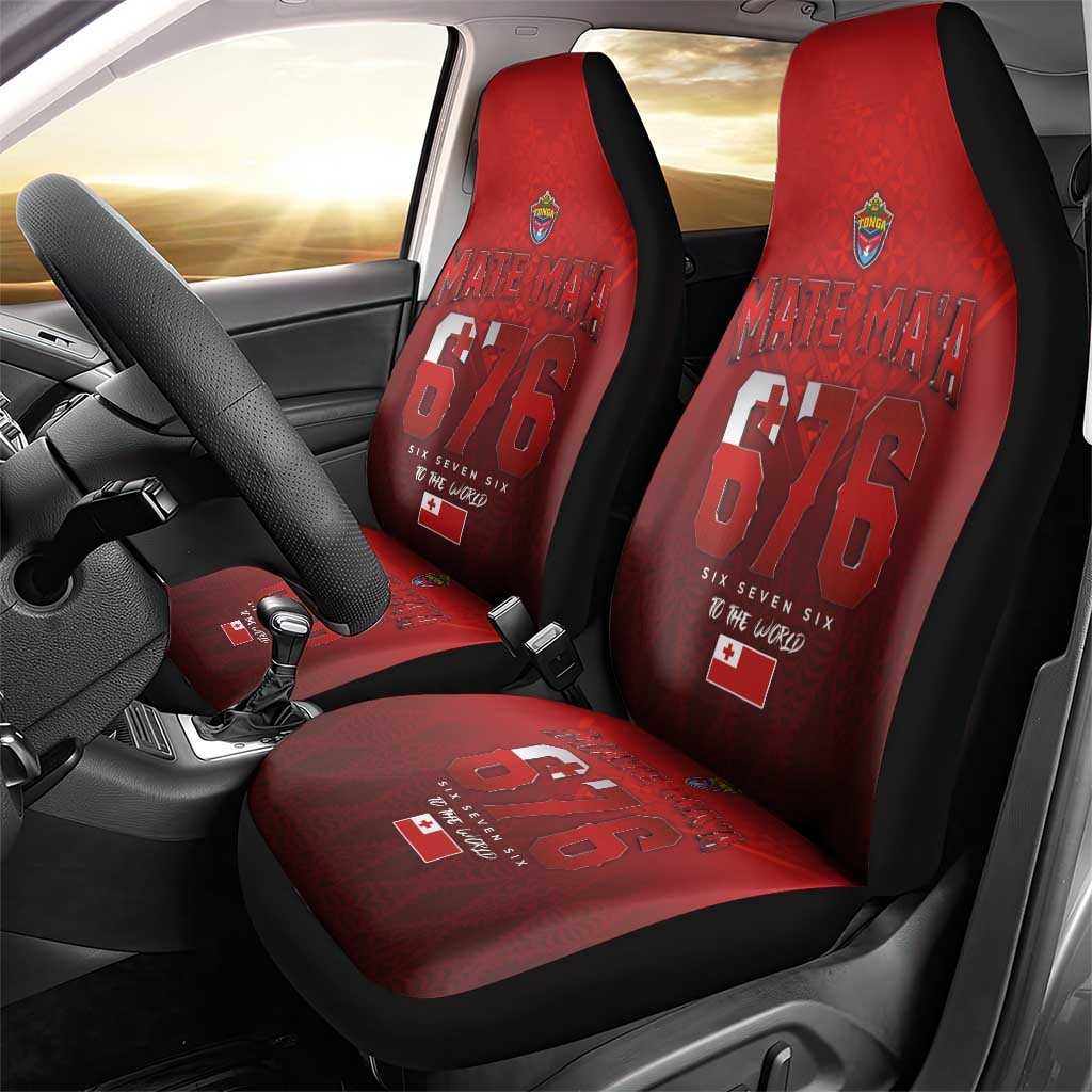 Mate Ma'a Tonga Rugby Car Seat Cover Six Seven Six to The World LT03 - Polynesian Pride