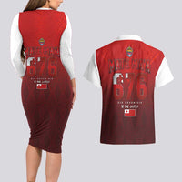 Mate Ma'a Tonga Rugby Couples Matching Long Sleeve Bodycon Dress and Hawaiian Shirt Six Seven Six to The World LT03 - Polynesian Pride
