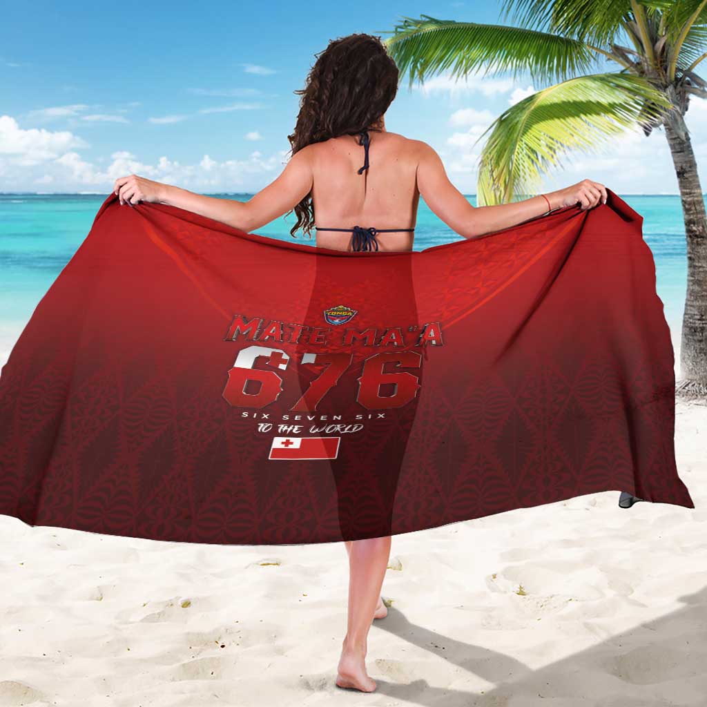 Mate Ma'a Tonga Rugby Sarong Six Seven Six to The World