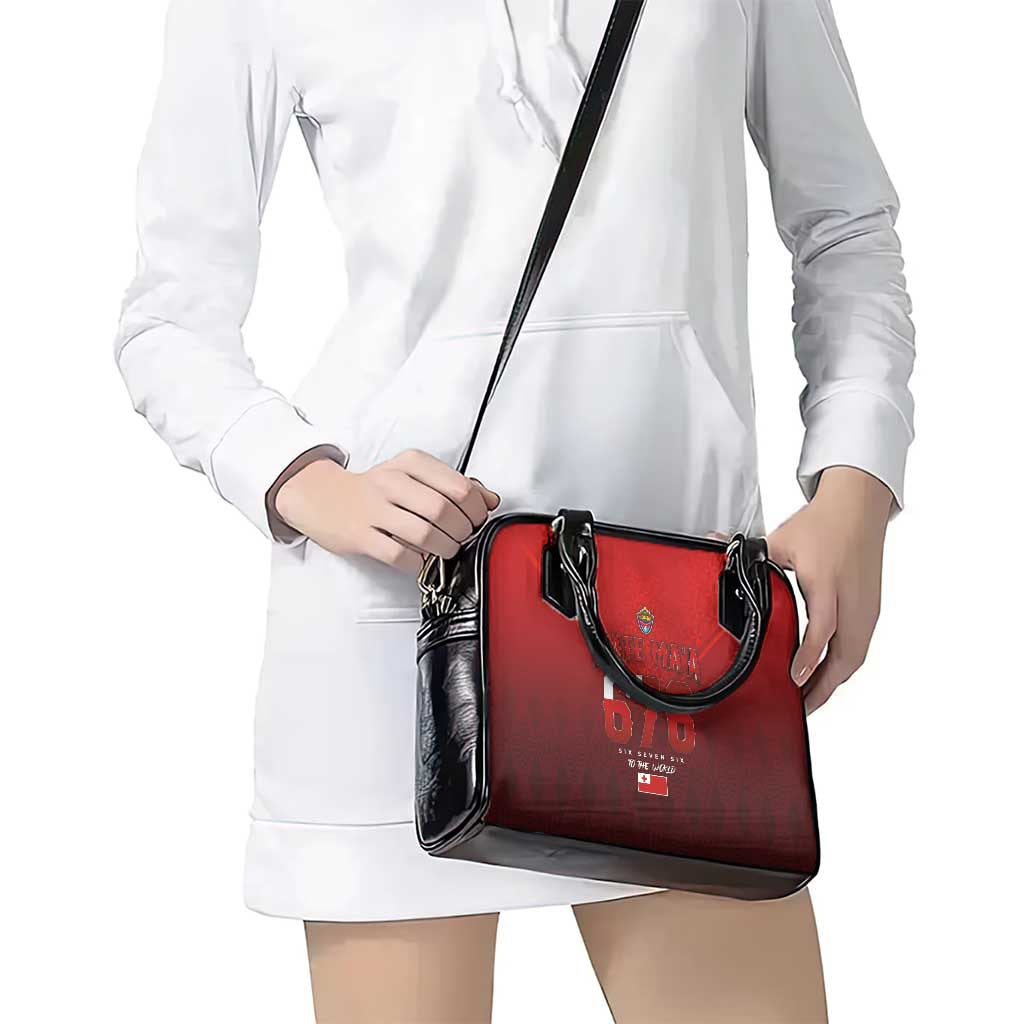 Mate Ma'a Tonga Rugby Shoulder Handbag Six Seven Six to The World