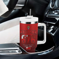 Mate Ma'a Tonga Rugby Tumbler With Handle Six Seven Six to The World