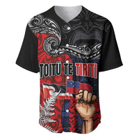 Aotearoa and Samoa Toitu Te Tiriti Baseball Jersey Honour the Treaty - Te Tiriti Is Us