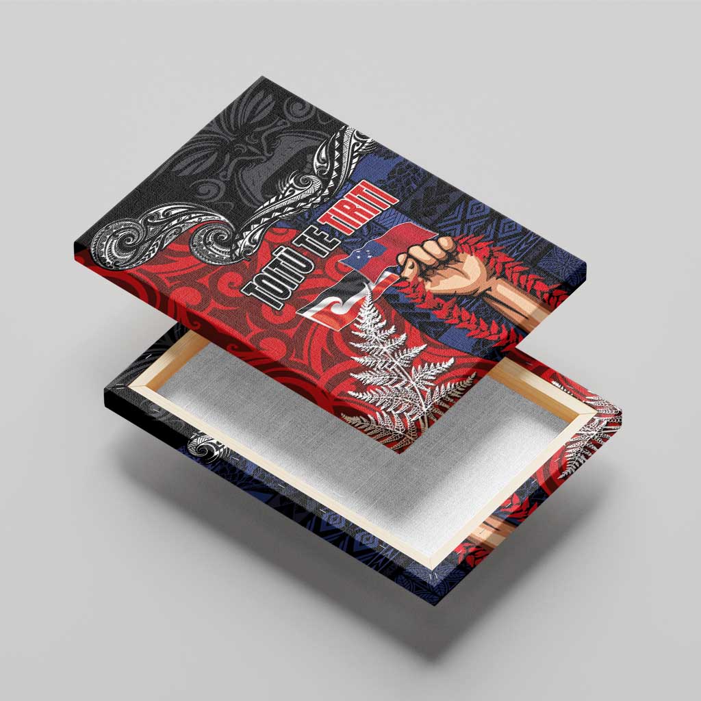 Aotearoa and Samoa Toitu Te Tiriti Canvas Wall Art Honour the Treaty - Te Tiriti Is Us