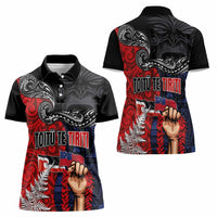 Aotearoa and Samoa Toitu Te Tiriti Women Polo Shirt Honour the Treaty - Te Tiriti Is Us LT03 - Polynesian Pride