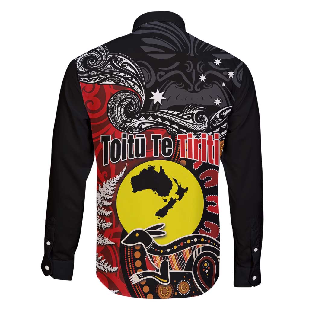 Aotearoa and Australia Toitu Te Tiriti Family Matching Tank Maxi Dress and Hawaiian Shirt Honour the Treaty - Te Tiriti Is Us LT03 - Polynesian Pride