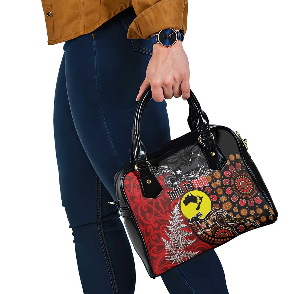 Aotearoa and Australia Toitu Te Tiriti Shoulder Handbag Honour the Treaty - Te Tiriti Is Us