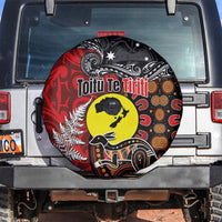 Aotearoa and Australia Toitu Te Tiriti Spare Tire Cover Honour the Treaty - Te Tiriti Is Us LT03 Black - Polynesian Pride