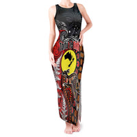 Aotearoa and Australia Toitu Te Tiriti Tank Maxi Dress Honour the Treaty - Te Tiriti Is Us LT03 Women Black - Polynesian Pride