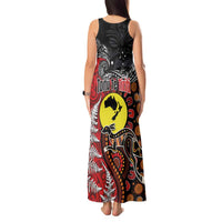Aotearoa and Australia Toitu Te Tiriti Tank Maxi Dress Honour the Treaty - Te Tiriti Is Us LT03 - Polynesian Pride
