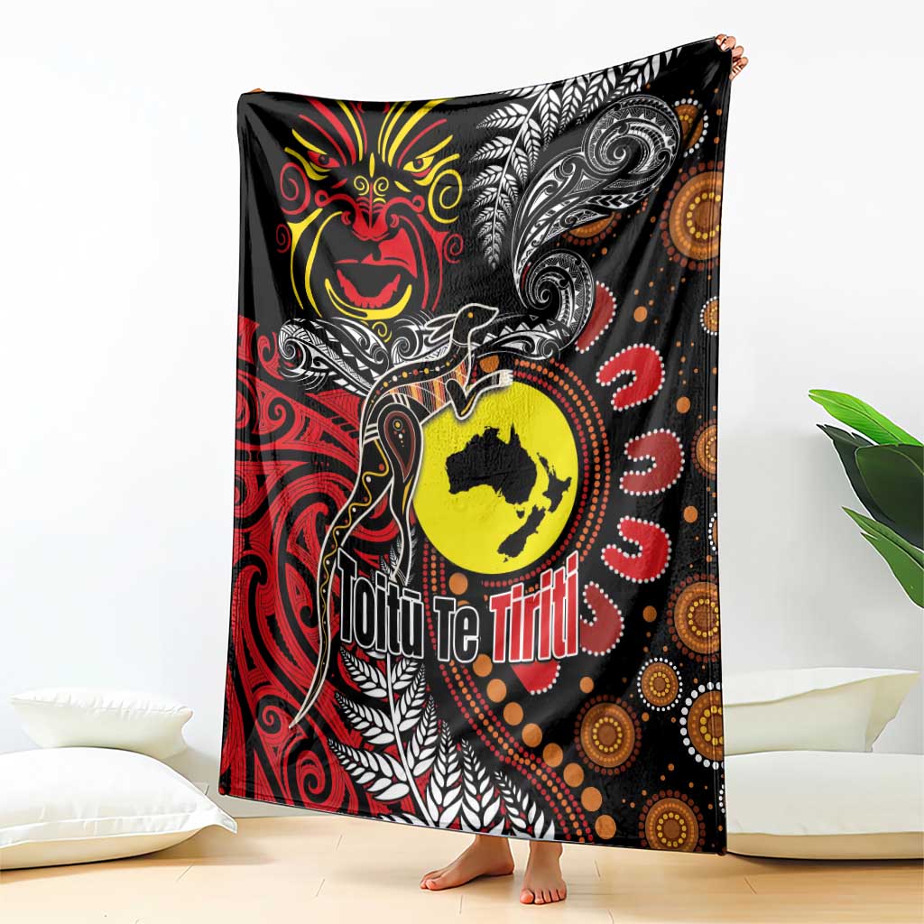 Aotearoa and Australia Toitu Te Tiriti Blanket Honour the Treaty - Stand Together Stand Stronger