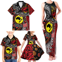 Aotearoa and Australia Toitu Te Tiriti Family Matching Tank Maxi Dress and Hawaiian Shirt Honour the Treaty - Stand Together Stand Stronger LT03 - Polynesian Pride