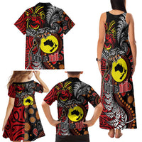 Aotearoa and Australia Toitu Te Tiriti Family Matching Tank Maxi Dress and Hawaiian Shirt Honour the Treaty - Stand Together Stand Stronger LT03 - Polynesian Pride