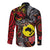 Aotearoa and Australia Toitu Te Tiriti Long Sleeve Button Shirt Honour the Treaty - Stand Together Stand Stronger