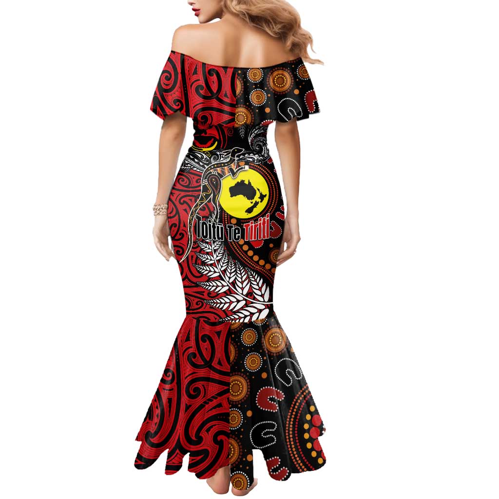 Aotearoa and Australia Toitu Te Tiriti Mermaid Dress Honour the Treaty - Stand Together Stand Stronger LT03 - Polynesian Pride