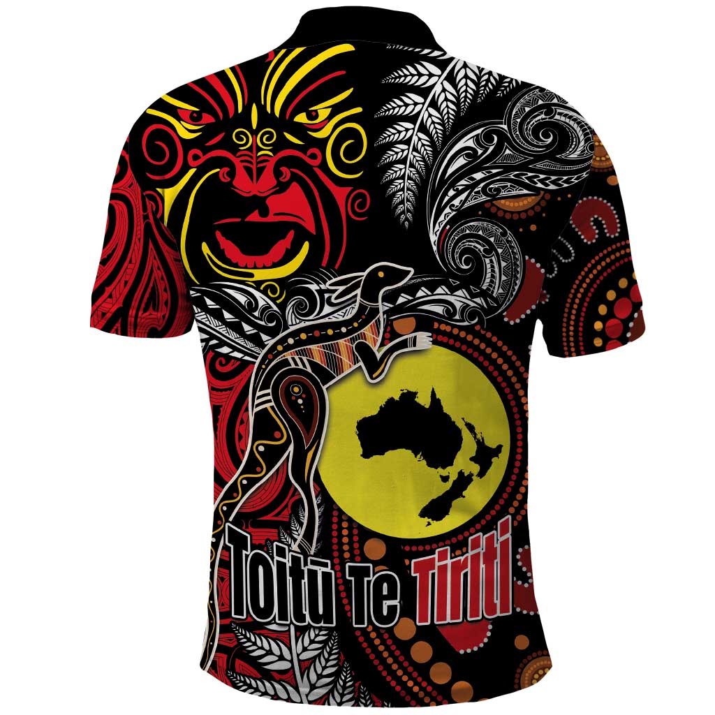 Aotearoa and Australia Toitu Te Tiriti Polo Shirt Honour the Treaty - Stand Together Stand Stronger LT03 - Polynesian Pride