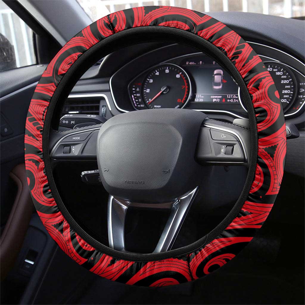 Aotearoa and Australia Toitu Te Tiriti Steering Wheel Cover Honour the Treaty - Stand Together Stand Stronger LT03 - Polynesian Pride