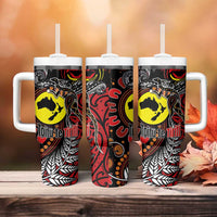 Aotearoa and Australia Toitu Te Tiriti Tumbler With Handle Honour the Treaty - Stand Together Stand Stronger LT03 - Polynesian Pride