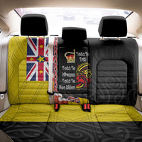 Aotearoa and Niue Toitu Te Tiriti Back Car Seat Cover Honour the Treaty - Fight Together Stand Together LT03 - Polynesian Pride