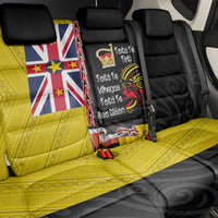 Aotearoa and Niue Toitu Te Tiriti Back Car Seat Cover Honour the Treaty - Fight Together Stand Together LT03 - Polynesian Pride