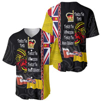Aotearoa and Niue Toitu Te Tiriti Baseball Jersey Honour the Treaty - Fight Together Stand Together LT03 - Polynesian Pride