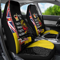 Aotearoa and Niue Toitu Te Tiriti Car Seat Cover Honour the Treaty - Fight Together Stand Together LT03 - Polynesian Pride