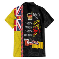 Aotearoa and Niue Toitu Te Tiriti Family Matching Long Sleeve Bodycon Dress and Hawaiian Shirt Honour the Treaty - Fight Together Stand Together LT03 - Polynesian Pride