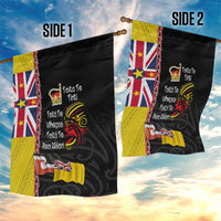 Aotearoa and Niue Toitu Te Tiriti Garden Flag Honour the Treaty - Fight Together Stand Together LT03 - Polynesian Pride
