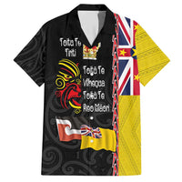 Aotearoa and Niue Toitu Te Tiriti Hawaiian Shirt Honour the Treaty - Fight Together Stand Together LT03 Black - Polynesian Pride