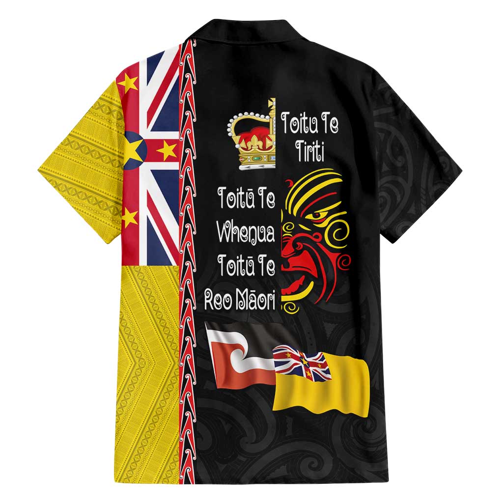 Aotearoa and Niue Toitu Te Tiriti Hawaiian Shirt Honour the Treaty - Fight Together Stand Together LT03 - Polynesian Pride